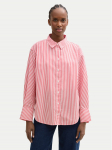 Tom Tailor Denim S&auml;rk Striped loose-fit shirt 1040551 Punane Regular Fit M