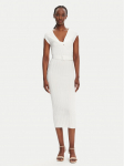 Liu Jo Kootud kleit WA5365 MS55N Valge Slim Fit M