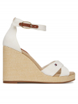 Tommy Hilfiger Sandaalid Flag High Wedge Espad Crisscross FW0FW08661 Ekr&uuml;&uuml;v&auml;rv 41