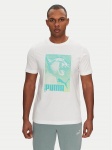 Puma T-s&auml;rk Graphics Photoprint 684836 Valge Regular Fit XL