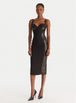 Elisabetta Franchi Kokteilikleit AB-838-57E2-V480 Must Slim Fit