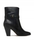 Tommy Hilfiger Saapad Th T-Strap Leather Pointy Bootie FW0FW08984 Must 39