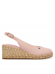Tommy Hilfiger Espadrillid Mid Wedge Espad Slingback Speck FW0FW09472 Roosa