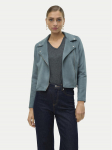 Vero Moda Tehisnahast jope Jose 10300938 Roheline Regular Fit