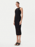 PINKO Kootud kleit Allan 105190 A2LW Must Regular Fit