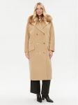 Elisabetta Franchi Villane mantel CP-44D-36E2-V1000 Pruun Regular Fit