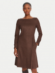 Weekend Max Mara Kootud kleit Balocco 2525626062 Pruun Regular Fit