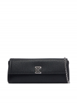 Calvin Klein K&auml;ekott Emblem Hw Pebble Clutch LV04F3740G Must