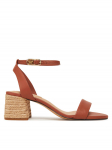 Tommy Hilfiger Espadrillid Leather Ankle Strap Espad Sandal FW0FW08533 Pruun