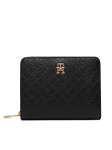 Tommy Hilfiger Rahakott Th Icon Med Za W/Flap Mono AW0AW18474 Must
