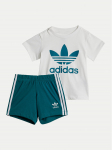 adidas Komplekti kuuluvad t-s&auml;rk ja &scaron;ortsid JE0524 T&uuml;rkiissinine Regular Fit