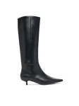 Calvin Klein Ratsasaapad Kitten Heel High Boot Lth HW0HW03167 Must