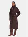 Elisabetta Franchi Villane mantel CP-01D-66E2-V850 Tumepruun Regular Fit