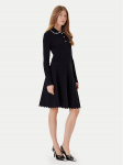 PINKO Kootud kleit Nisida 105422 A2PT Must Regular Fit