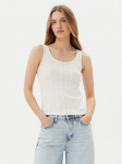 Pieces Top Fia 17155482 Valge Slim Fit