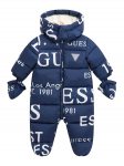 Guess Talvekombinesoon H5BW00 WCFM0 Tumesinine Regular Fit