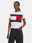 Tommy Jeans T-s&auml;rk Flag DW0DW22818 Valge Regular Fit