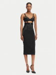 Elisabetta Franchi Kokteilikleit AB-881-62E2-V660 Must Slim Fit