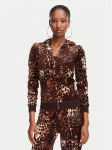 Juicy Couture Pluus Robyn JCWAS226338 Pruun Slim Fit