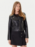 Morgan Tehisnahast jope 242-GZOOM Must Regular Fit
