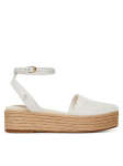 Tommy Hilfiger Espadrillid Knit Mesh Espadrille Platform FW0FW08743 Valge