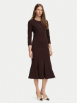 Luisa Spagnoli Kokteilikleit Ghedi 543829 Pruun A-Line Fit