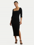 LAUREN RALPH LAUREN Kootud kleit 200978539001 Must Slim Fit
