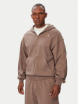 adidas Pluus Kit Small Logo Full-Zip Hoodie KW2322 Beež Regular Fit