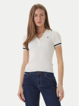 Guess Jeans Polo s&auml;rk W6GRZ1 Z3P32 Kreemjas Slim Fit