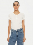 Tommy Jeans T-s&auml;rk DW0DW19502 Valge Slim Fit XS