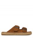 Tommy Hilfiger Espadrillid Flex Jutte Hilfiger Suede Sandal FM0FM05503 Pruun