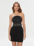 Elisabetta Franchi Kokteilikleit AB-443-37E2-3681 Must Slim Fit