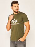 Alpha Industries T-s&auml;rk Basic 100501 Roheline Regular Fit XL