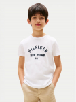 Tommy Hilfiger T-s&auml;rk Curved Graphic KB0KB09800 Valge Regular Fit