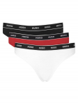 HUGO Stringide komplekt Triplet Thong Stripe 50545680 V&auml;rviline