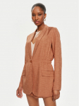 TWINSET Pintsak 241TT2240 Oranž Regular Fit