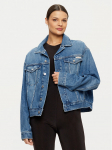 Calvin Klein Jeans Teksajakk J20J224546 Tumesinine Boxy Fit