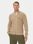 Aeronautica Militare Kardigan 262MA1664UL00409 Beež Regular Fit