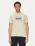 BOSS T-s&auml;rk Logo Space 50539186 Beež Regular Fit