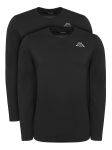 Kappa Pika varrukaga s&auml;rkide komplekt Logo Saro 37216LW Must Regular Fit