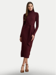 LAUREN RALPH LAUREN Kootud kleit 200980028006 Bordoopunane Slim Fit