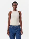 Calvin Klein Jeans Top Monologo J20J225301 Beež Slim Fit XS