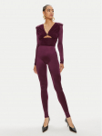 Elisabetta Franchi Kombinesoon TU-019-46E2 Bordoopunane Slim Fit
