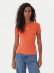Tommy Jeans T-s&auml;rk Badge DW0DW17881 Oranž Slim Fit