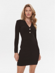 Liu Jo Kootud kleit MF3381 MA18F Must Slim Fit XL