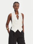 Elisabetta Franchi Vest GL-003-61E2-V290 Valge Regular Fit