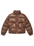 Calvin Klein Jeans Kevad-s&uuml;gis jope Minime Shiny Short Puffer LVCKTJM01G Pruun Regular Fit