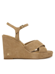 Tommy Hilfiger Sandaalid Suede Wrapped High Wedge FW0FW09218 Pruun