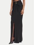 Elisabetta Franchi Maksiseelik GO-251-67E2-V450 Must Slim Fit