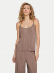 Vila Top Plisa 14096337 Pruun Relaxed Fit